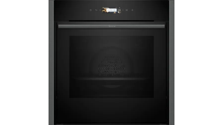 Neff B54CR31G0B N70 Slide and Hide Built-In Electric Single Oven Graphite Grey Graphite Grey