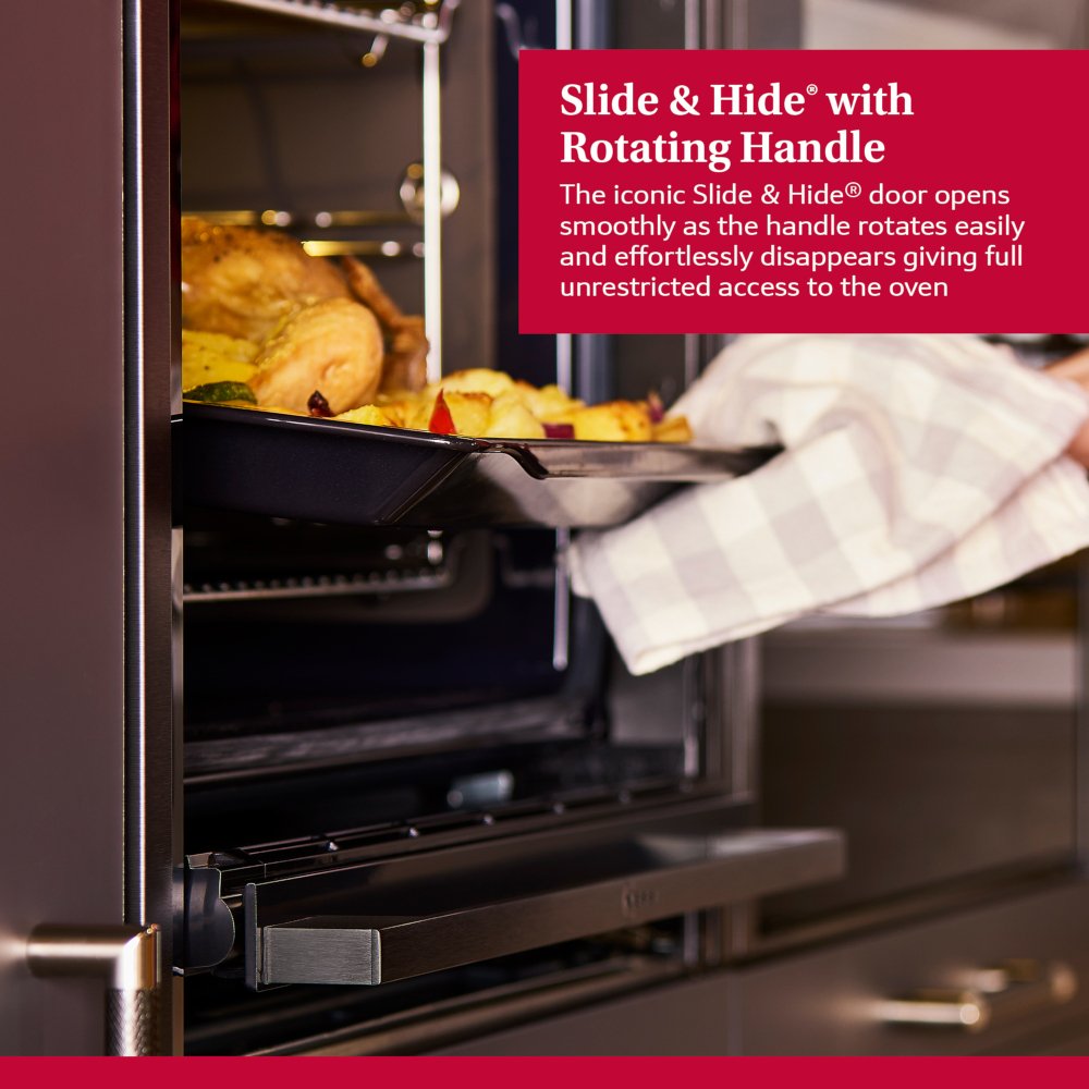 Neff B54CR31G0B N70 Slide and Hide Built-In Electric Single Oven Graphite Grey Graphite Grey