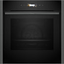 Neff B54CR31G0B N70 Slide and Hide Built-In Electric Single Oven Graphite Grey Graphite Grey