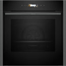 Neff B54CR71G0B N70 Slide and Hide Built-In Electric Single Oven Graphite Grey Graphite Grey