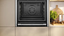 Neff B54CR71N0B N70 Slide and Hide Built-In Electric Single Oven Stainless Steel Stainless Steel