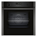 Neff B6ACH7AG7B N50 Slide & Hide Wifi Connected 60cm Built In Electric Single Oven with Pyrolytic Cleaning Graphite A+ Rated