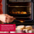 Neff B6ACH7AG7B N50 Slide & Hide Wifi Connected 60cm Built In Electric Single Oven with Pyrolytic Cleaning Graphite A+ Rated