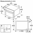 Neff C1AMG84N1B N50 44 Litres Built In Microwave Oven Stainless Steel