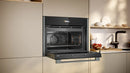 Neff C24MR21G0B N70 Built-In Compact Oven with Microwave Function Graphite Graphite Grey