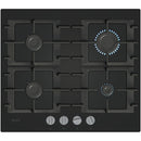 Neff T26NKP4S0 N50 60cm Tempered Black Glass Gas Hob