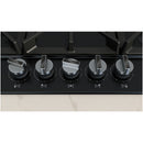 Neff T27CIQ8S0 N70 Flame Select 75cm Black Enamel Gas Hob