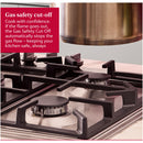 Neff T27CIS8N0 N70 Falme Slelect 75cm Stainless Steel Gas Hob