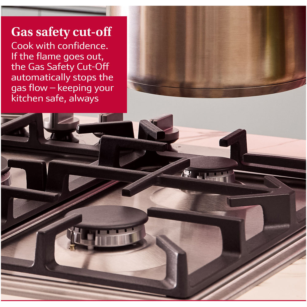 Neff T29CIR8N0 N70 Flame Select 90cm Stainless Steel Gas Hob