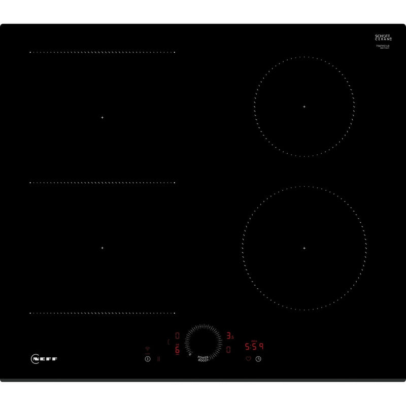 Neff T56FHS1L0KIT N70 60cm CombiZone Induction Hob with Pan Set Black