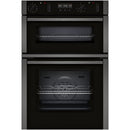 Neff U2ACH7AG7B N50 Built in Self Cleaning Electric Double Oven Graphite