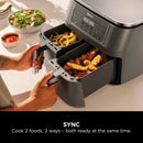 Ninja 6 in 1 Dual Zone Air Fryer 7.6L DZ300UK - Gun Metal Grey