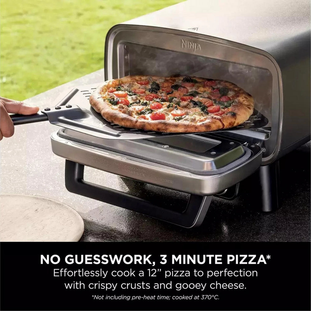 Ninja Artisan MO203UK Electric Outdoor Pizza Oven & Air Fryer with Cover - Grey