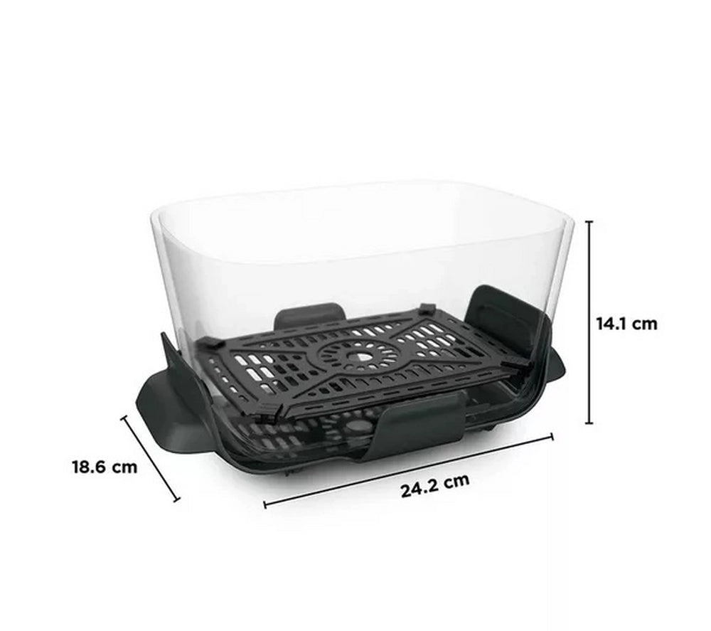 Ninja CRISPi DualZone 8-in-1 Function 7.6L Glass Air Fryer - Bone DD102UKIV2
