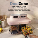 Ninja CRISPi DualZone 8-in-1 Function 7.6L Glass Air Fryer - Rose Quartz DD102UKPK1