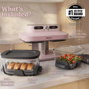 Ninja CRISPi DualZone 8-in-1 Function 7.6L Glass Air Fryer - Rose Quartz DD102UKPK1