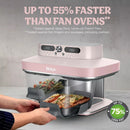 Ninja CRISPi DualZone 8-in-1 Function 7.6L Glass Air Fryer - Rose Quartz DD102UKPK1