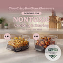 Ninja CRISPi DualZone 8-in-1 Function 7.6L Glass Air Fryer - Rose Quartz DD102UKPK1