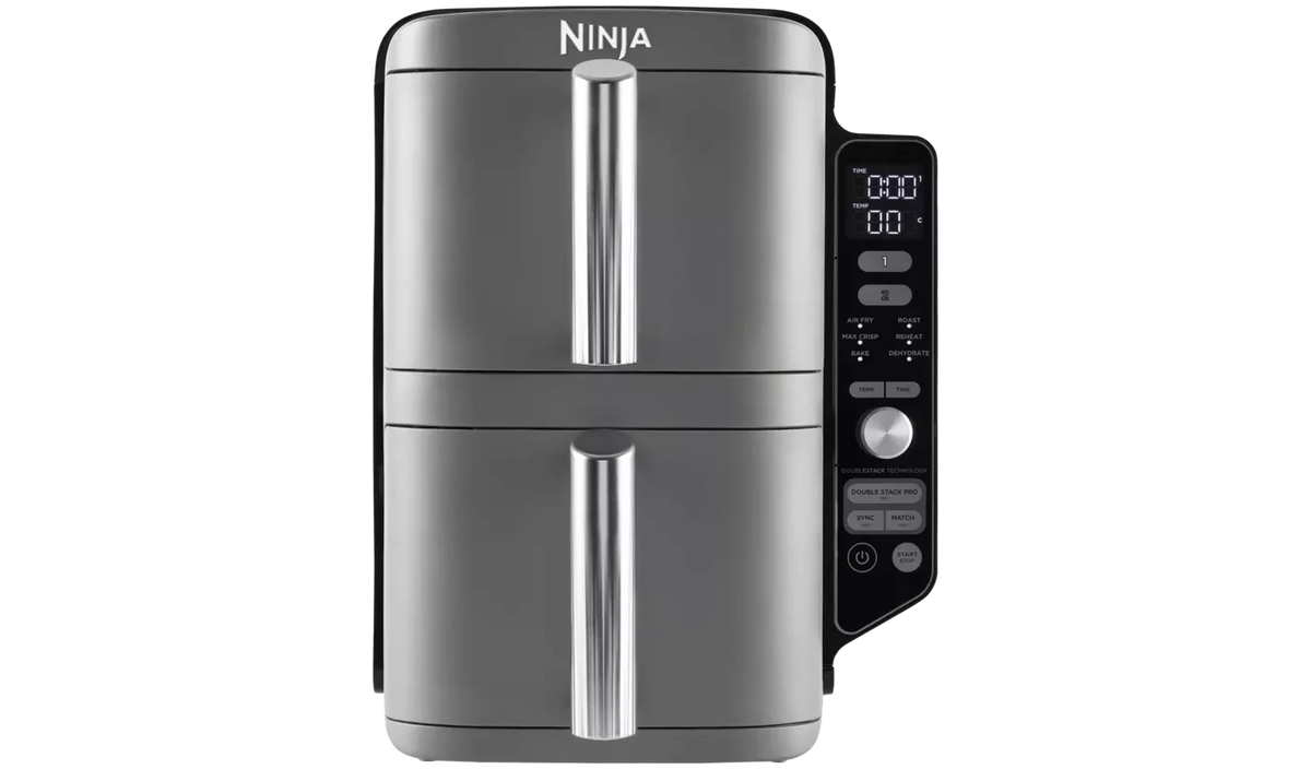 Ninja Double Stack XL 2-Drawer 9.5L Air Fryer Grey SL400UK OPEN BOX CLEARANCE
