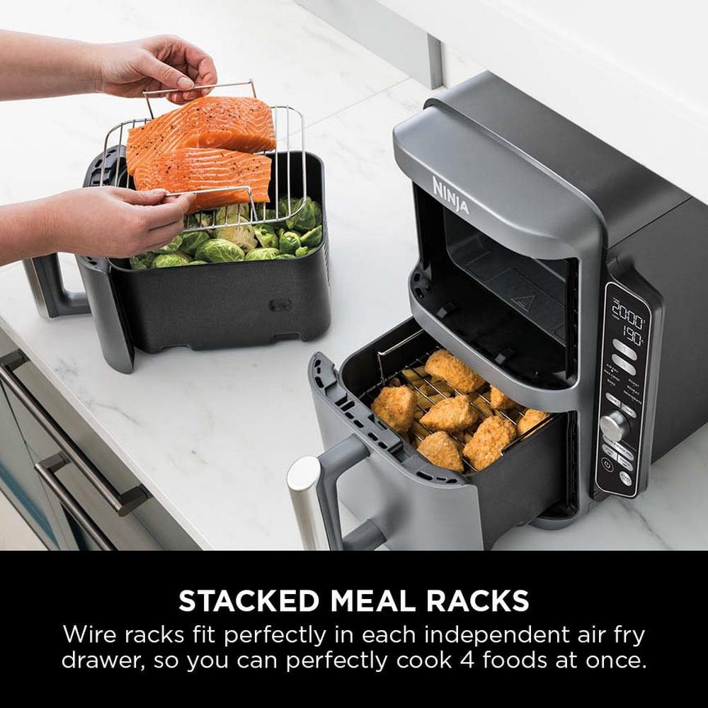 Ninja Double Stack XL 2-Drawer 9.5L Air Fryer Grey SL400UK OPEN BOX CLEARANCE