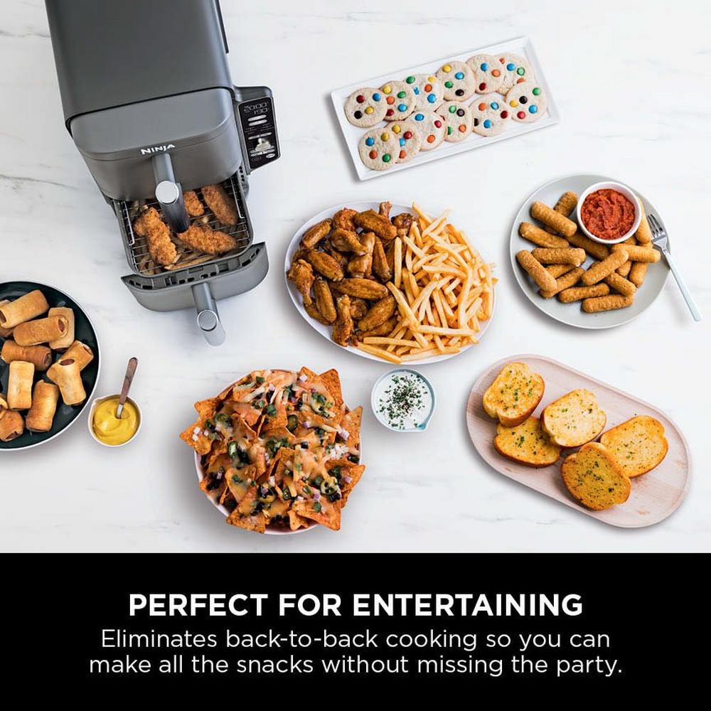 Ninja Double Stack XL 2-Drawer 9.5L Air Fryer Grey SL400UK OPEN BOX CLEARANCE
