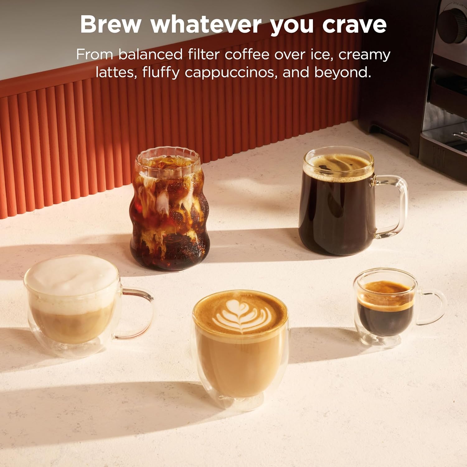 Ninja ES301UK Luxe Café Mini 2-in-1 Espresso and Filter Coffee Machine with Built in Bean Grinder & Manual Milk Frother