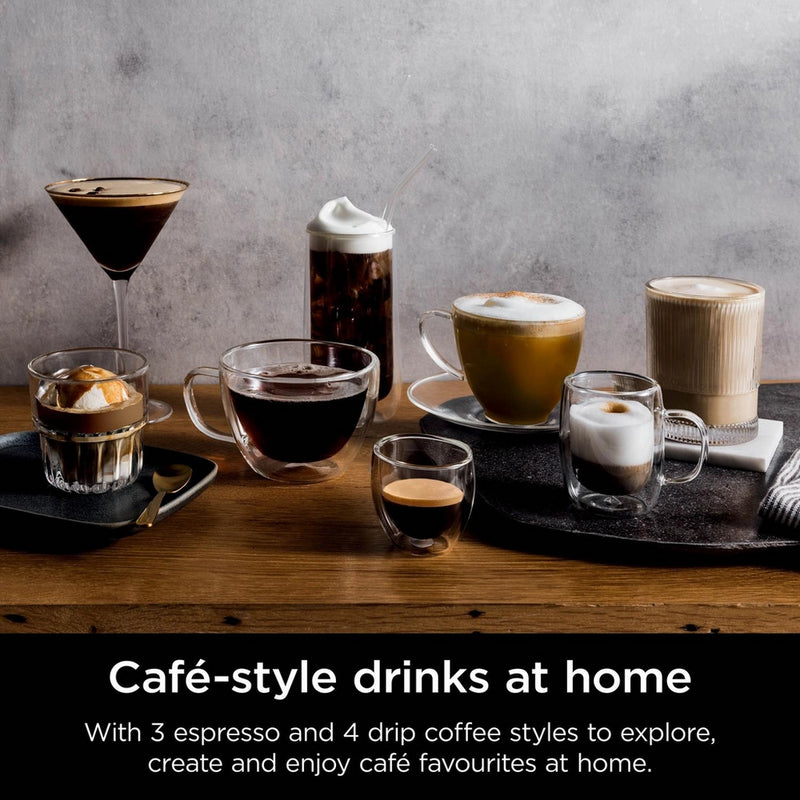 Ninja ES601UKBK Luxe Cafe Premier Espresso Coffee Machine - Black Black