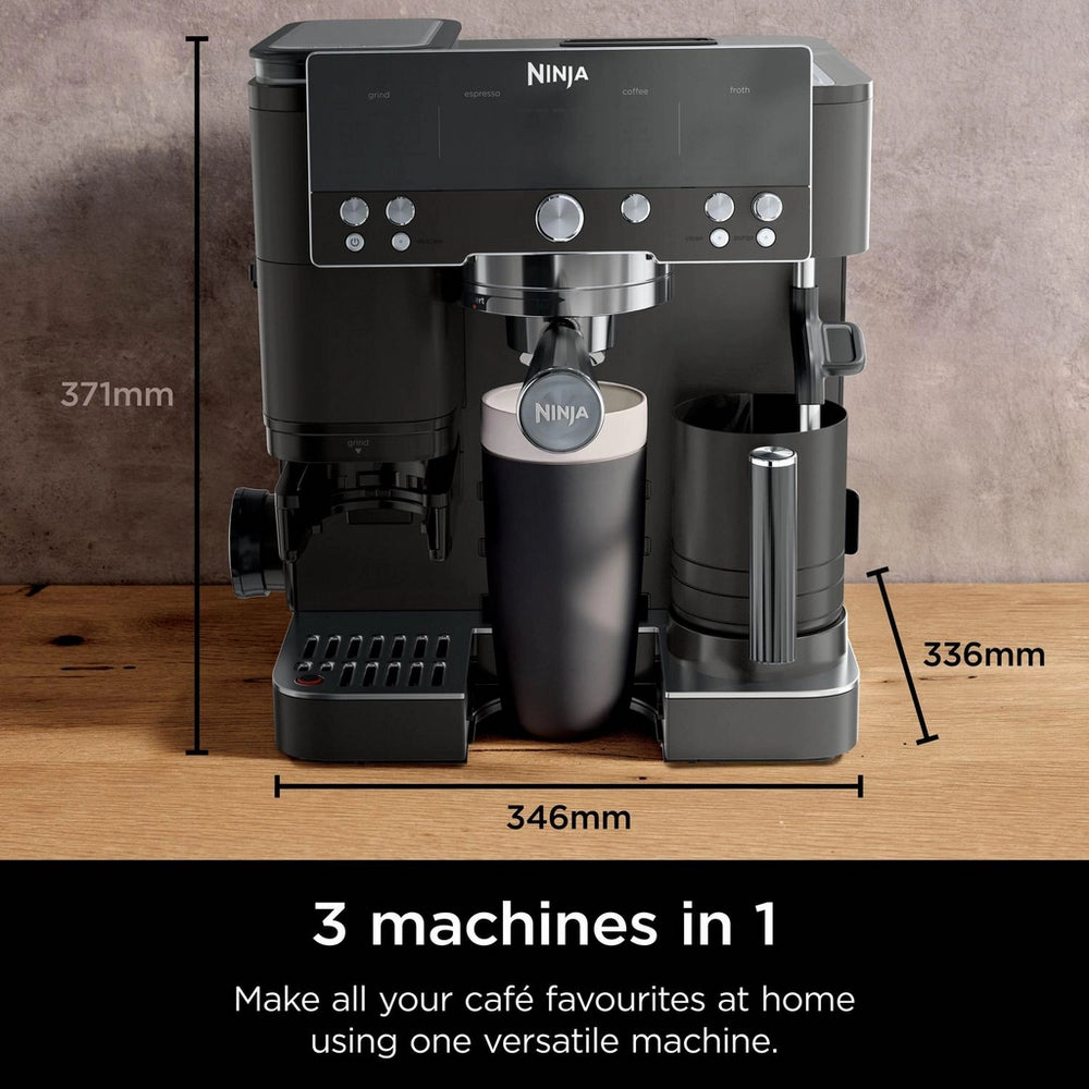 Ninja ES601UKBK Luxe Cafe Premier Espresso Coffee Machine - Black Black