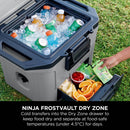Ninja FB131UKGY FrostVault 30QT 28L Hard Cooler with Dry Zone Slate Grey Grey