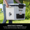 Ninja FB131UKWH FrostVault 30QT 28L Hard Cooler with Dry Zone Cloud White White