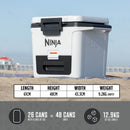 Ninja FB131UKWH FrostVault 30QT 28L Hard Cooler with Dry Zone Cloud White White
