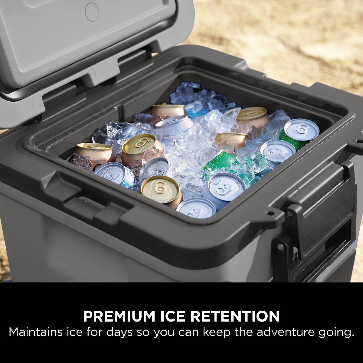 Ninja FB230UKGY FrostVault 30QT 28L Wheeled Cooler with Dry Zone Slate Grey Grey
