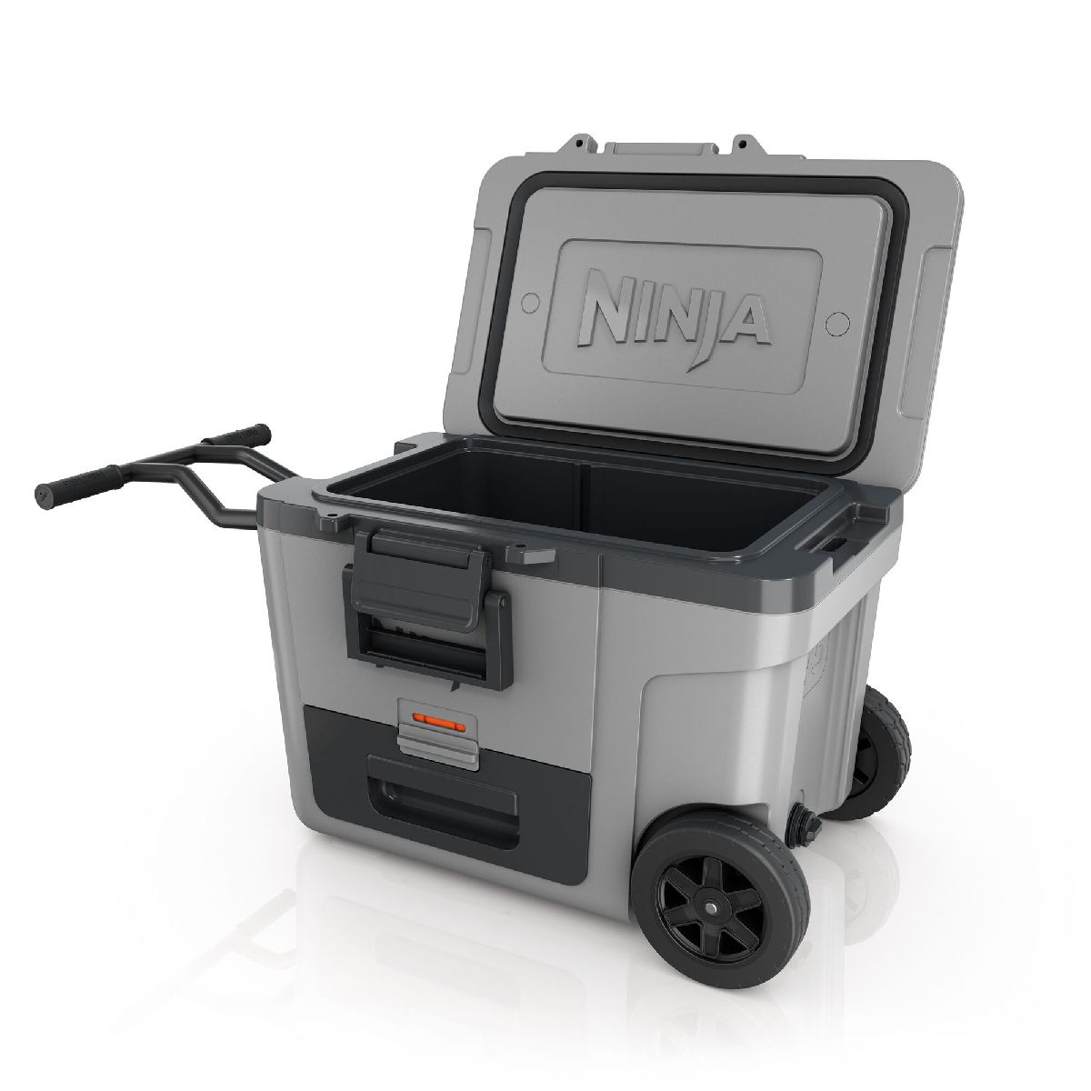 Ninja FB245UKGY FrostVault 45QT 42L Wheeled Cooler with Dry Zone Slate Grey Grey