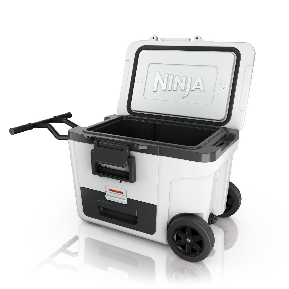 Ninja FB245UKWH FrostVault 45QT 42L Wheeled Cooler with Dry Zone Cloud White White