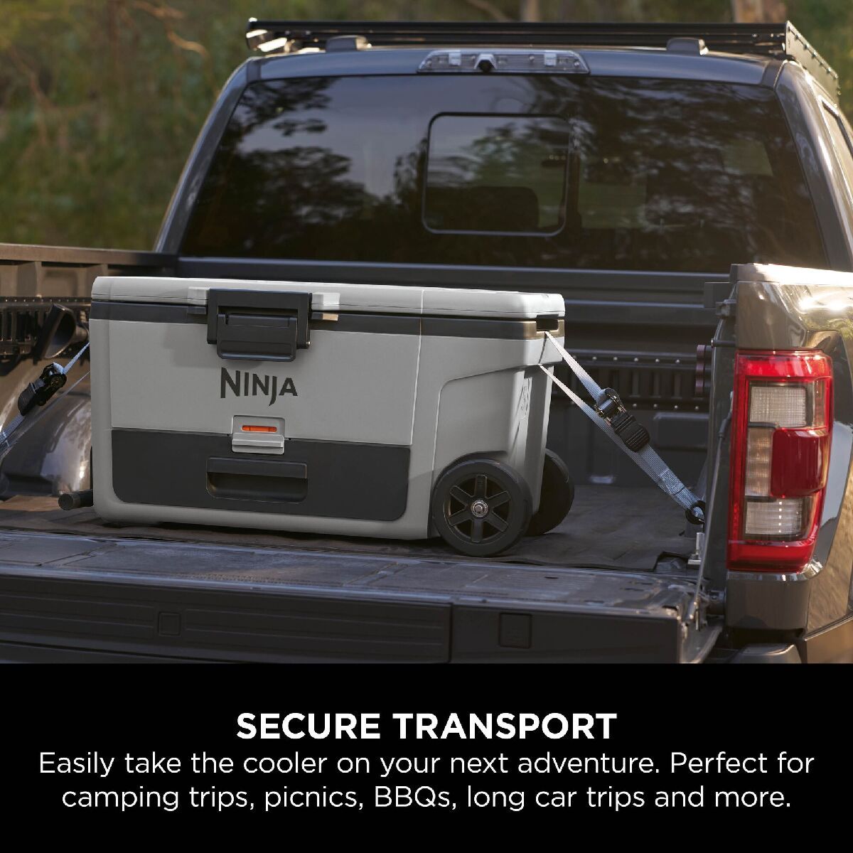 Ninja FB265EUUKGY FrostVault 65QT 61L Wheeled Cooler with Dry Zone Slate Grey Grey