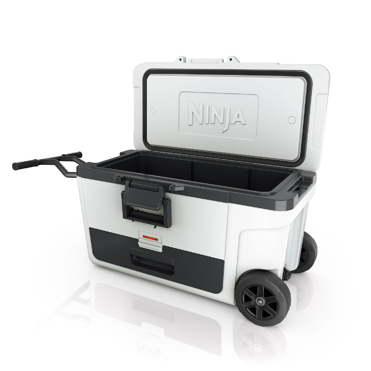 Ninja FB265EUUKWH FrostVault 65QT 61L Wheeled Cooler with Dry Zone Cloud White White