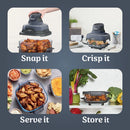 Ninja FN101UKGY CRISPi 4 in 1 Portable Glass Air Fryer Cyber Space Cyber Space