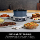 Ninja Foodi 8-Mode 6L PossibleCooker Rice and Slow Cooker MC1101UK Midnight Blue