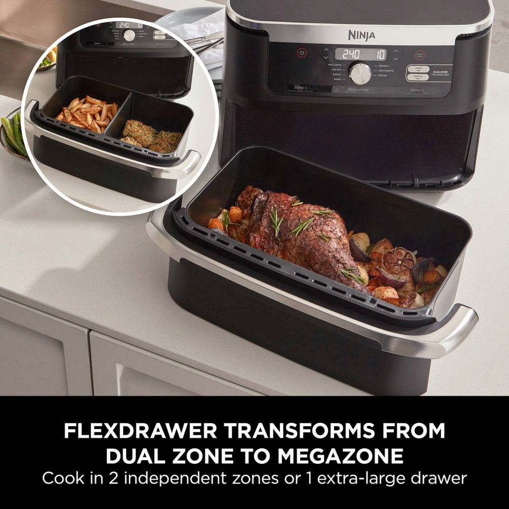 Ninja Foodi FlexDrawer Air Fryer AF500UK 10.4L Black Clearance