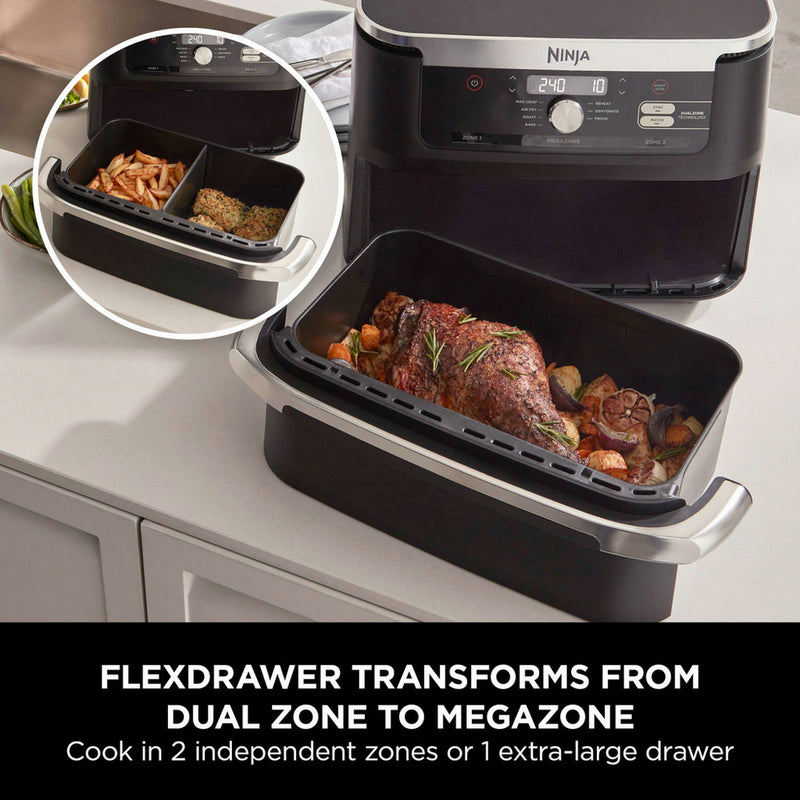 Ninja Foodi FlexDrawer Air Fryer AF500UK 10.4L Black Clearance