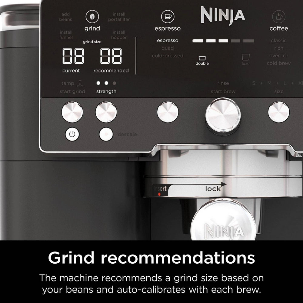 Ninja Luxe Café Premier Espresso Machine Black ES601UKBK - Clearance