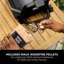 Ninja OG703UK Outdoor Woodfire 7-in-1 Electric BBQ Grill & Smoker with Cover - Black
