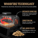 Ninja OG703UK Outdoor Woodfire 7-in-1 Electric BBQ Grill & Smoker with Cover - Black