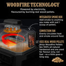 Ninja OG850UK Woodfire Pro XL Electric BBQ Grill & Smoker with Cover and Woodfire Pellets OG850UKCOVKIT