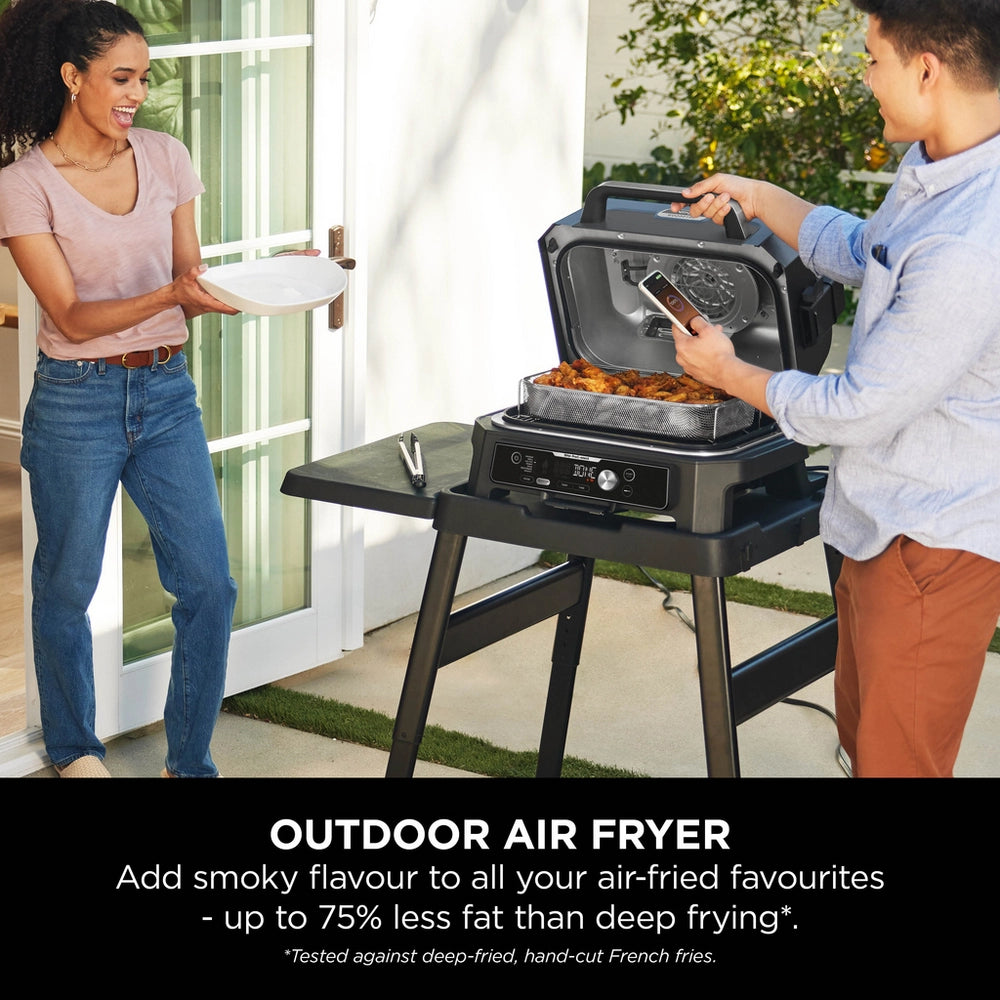 Ninja OG901UK Woodfire Pro Connect XL Electric BBQ Grill & Smoker with Cover and Woodfire Pellets OG901UKCOVKIT