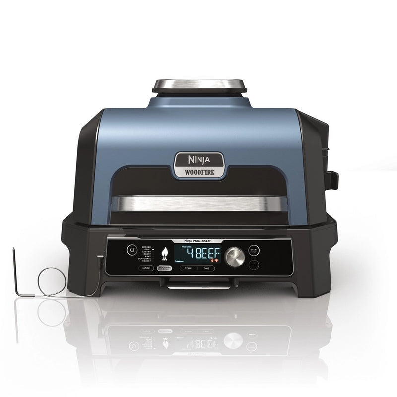 Ninja OG901UK Woodfire Pro Connect XL Electric BBQ Grill & Smoker with Cover and Woodfire Pellets OG901UKCOVKIT