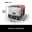 Ninja OO101UK Woodfire Electric Outdoor Oven Artisan Pizza Maker and BBQ Smoker Terracota - CLEARANCE