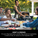 Ninja OO101UK Woodfire Electric Outdoor Oven Artisan Pizza Maker and BBQ Smoker Terracota - CLEARANCE