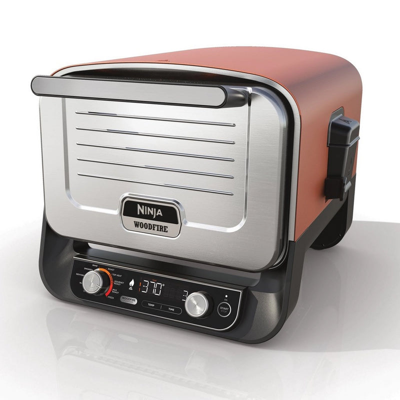 Ninja OO101UK Woodfire Electric Outdoor Oven Artisan Pizza Maker and BBQ Smoker Terracota - CLEARANCE