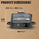 Ninja Woodfire Electric BBQ Grill and Smoker with Cover OG701UKCOVERKIT - CLEARANCE